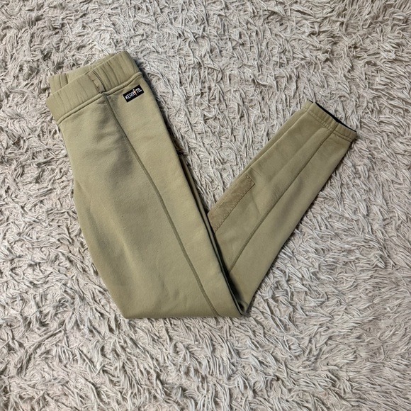 Women’s Medium Tan Kerrits Winter Knee Patch Horseback Riding Tights Breeches - Picture 1 of 6
